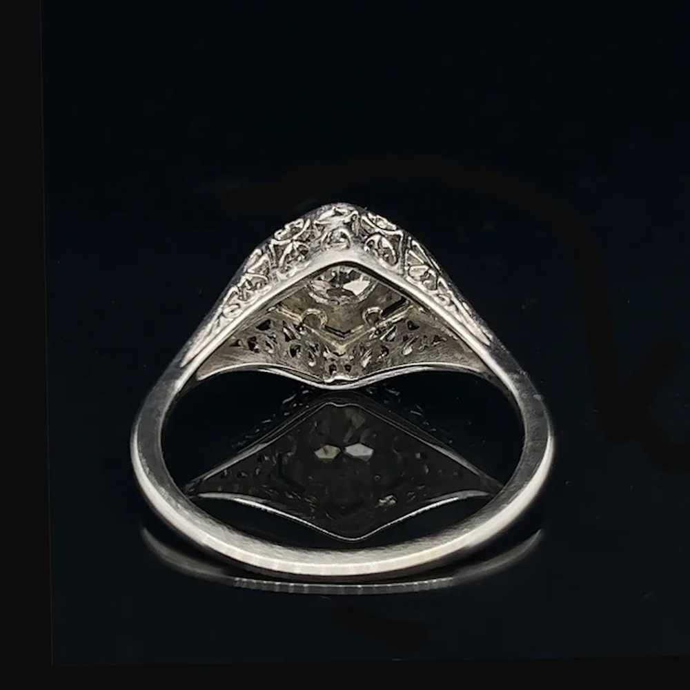 Art Deco .35ct. Diamond Antique Engagement Ring O… - image 5