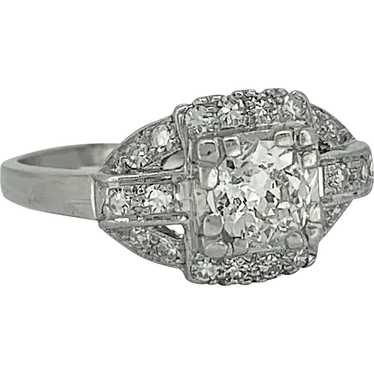 Art Deco .50ct. Diamond Antique Engagement - Fashi