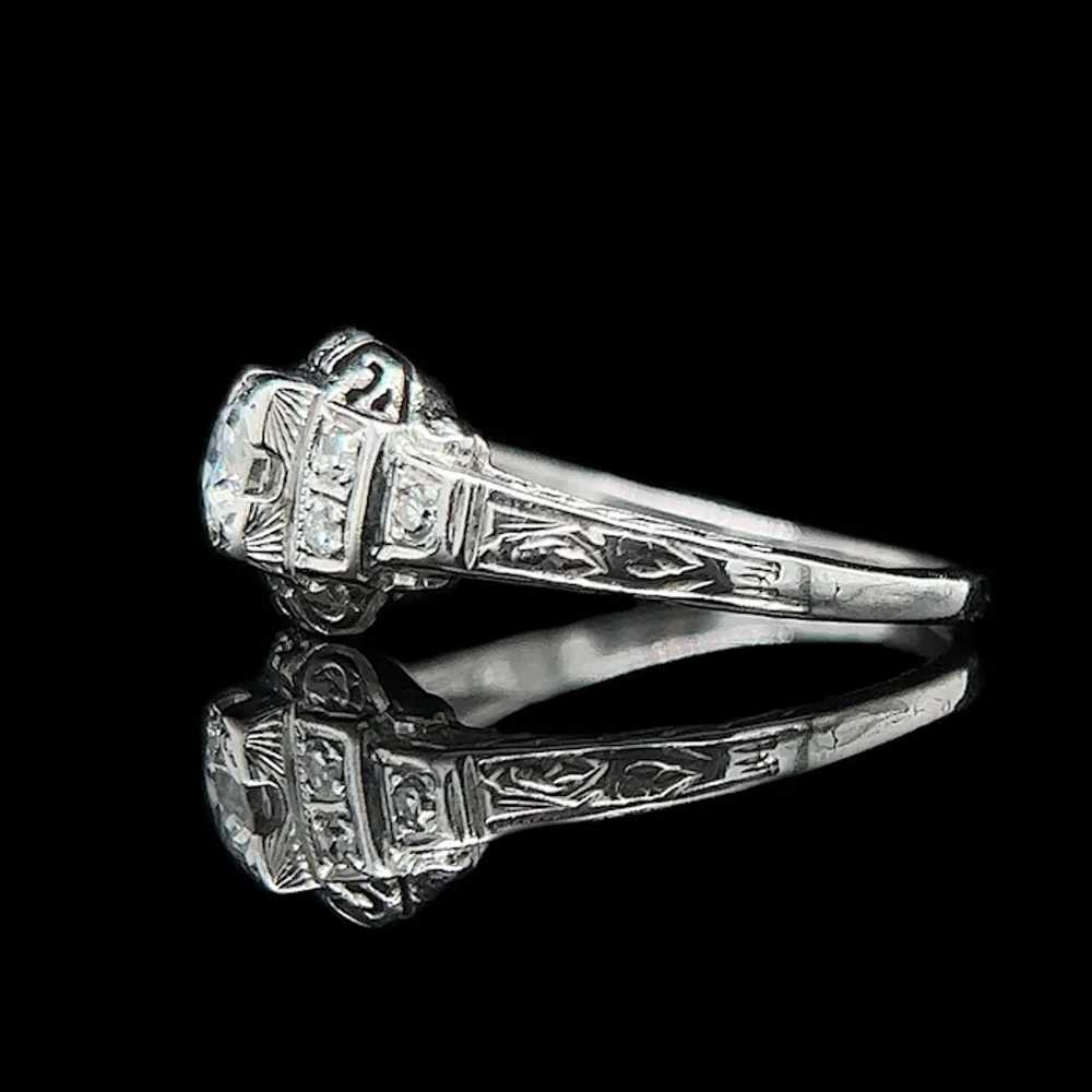 Art Deco .33ct. Diamond Antique Engagement - Fash… - image 3