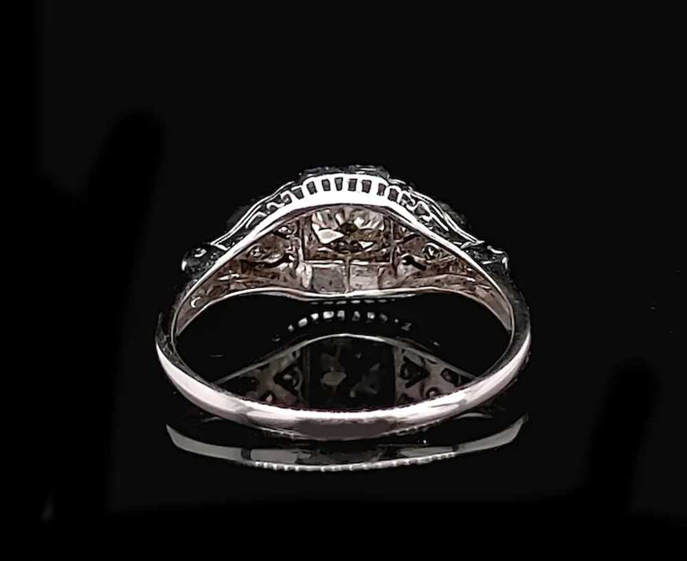 Art Deco .55ct. Diamond Antique Engagement - Fash… - image 4