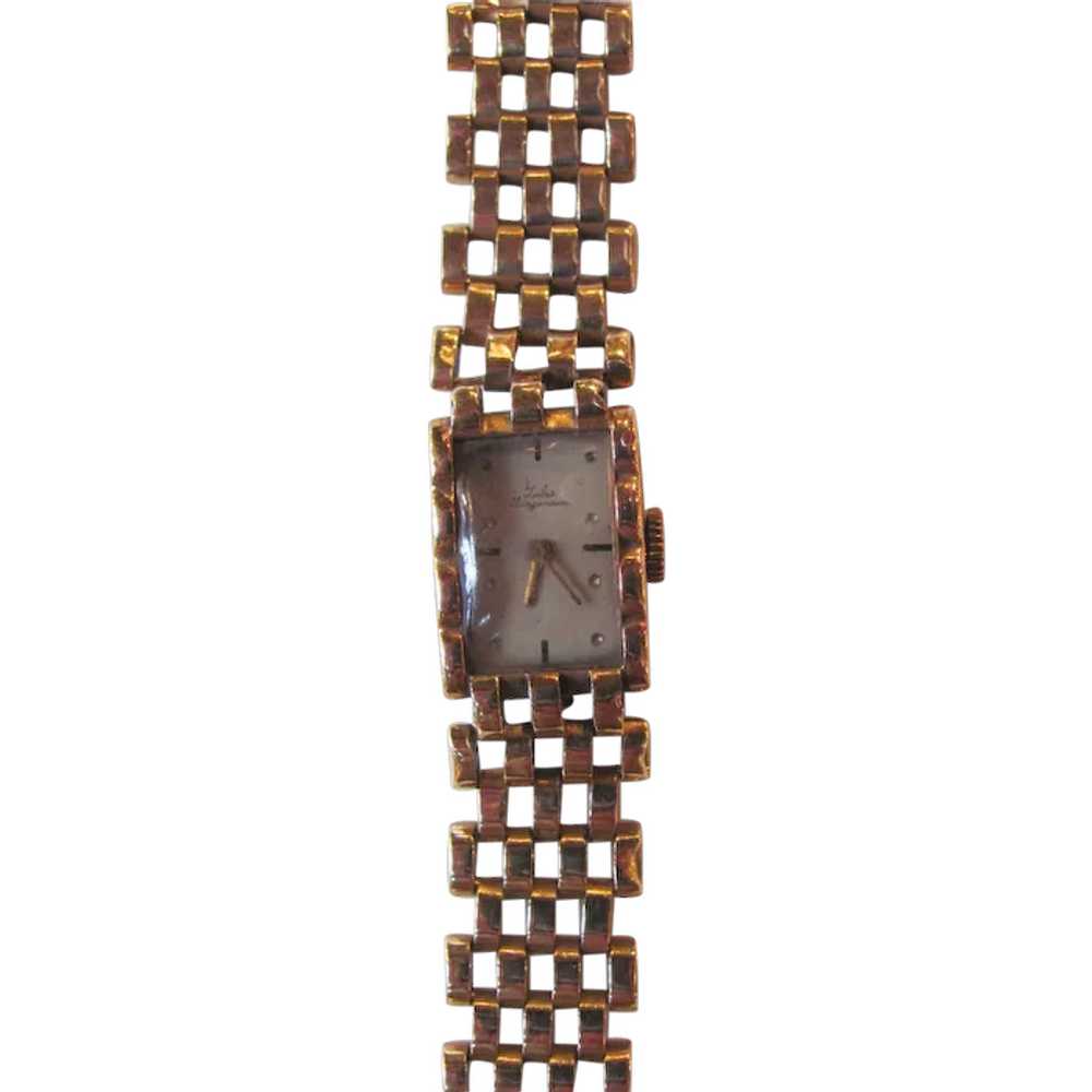 Vintage 1940's Retro Modern Jules Jurgensen 14K W… - image 1