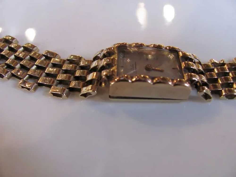 Vintage 1940's Retro Modern Jules Jurgensen 14K W… - image 2