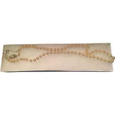 Triple Strand 7mm Pearl Bracelet