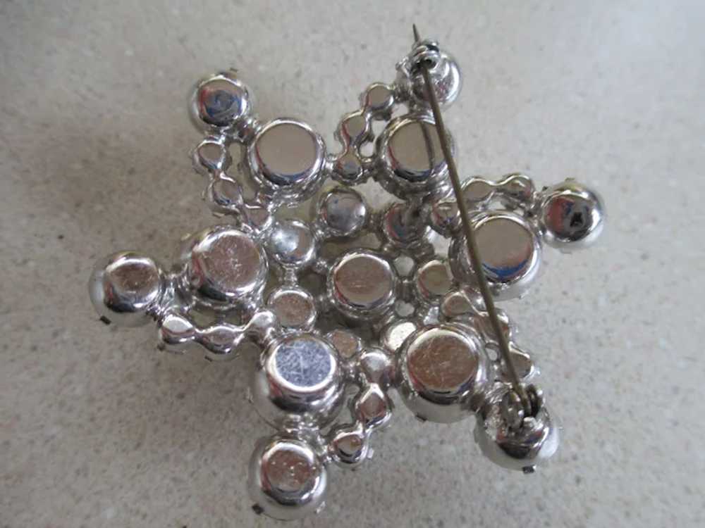 GLITZY Juliana Art Glass Star Brooch - image 6