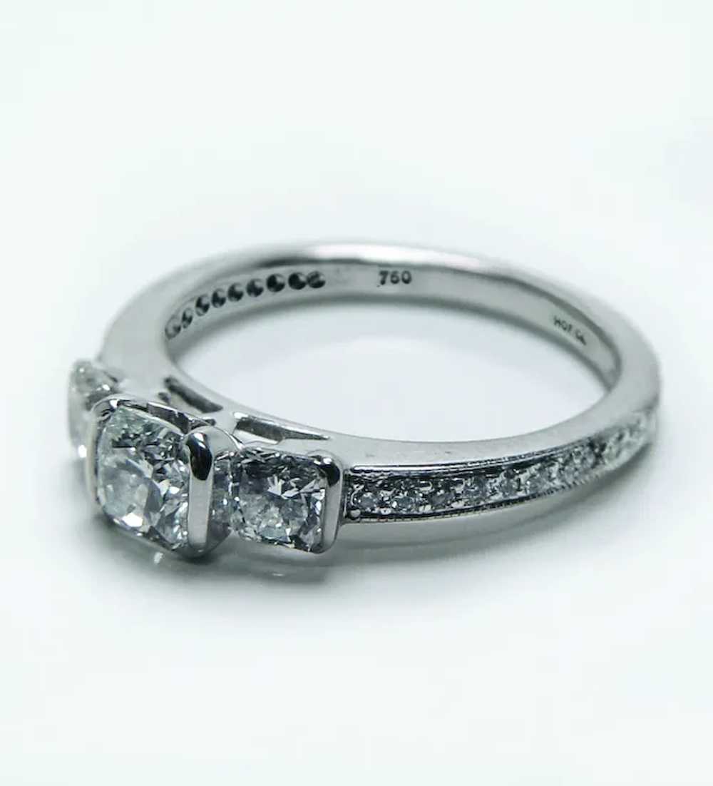 Hearts on Fire 18K White Gold Dream cut Diamond 3… - image 8