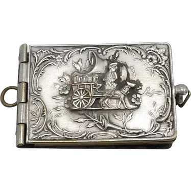 Silver-Plated Brass Notebook Charm