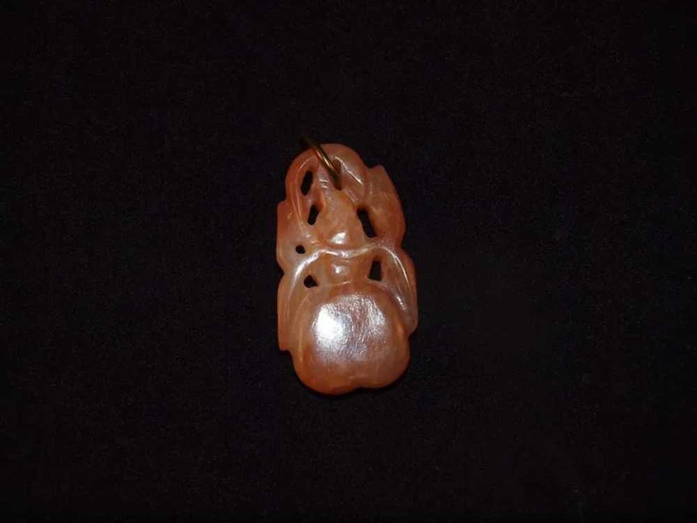 Red hot sale jade pendant