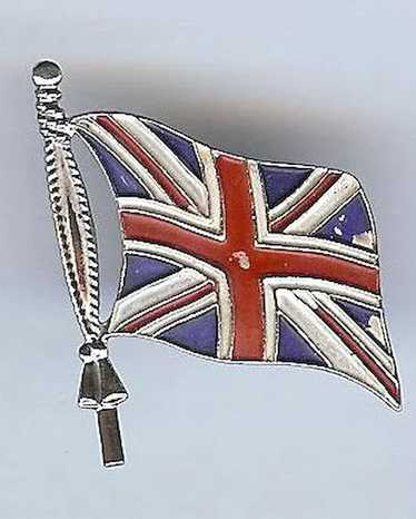 1950's Coro British Union Jack Flag Brooch