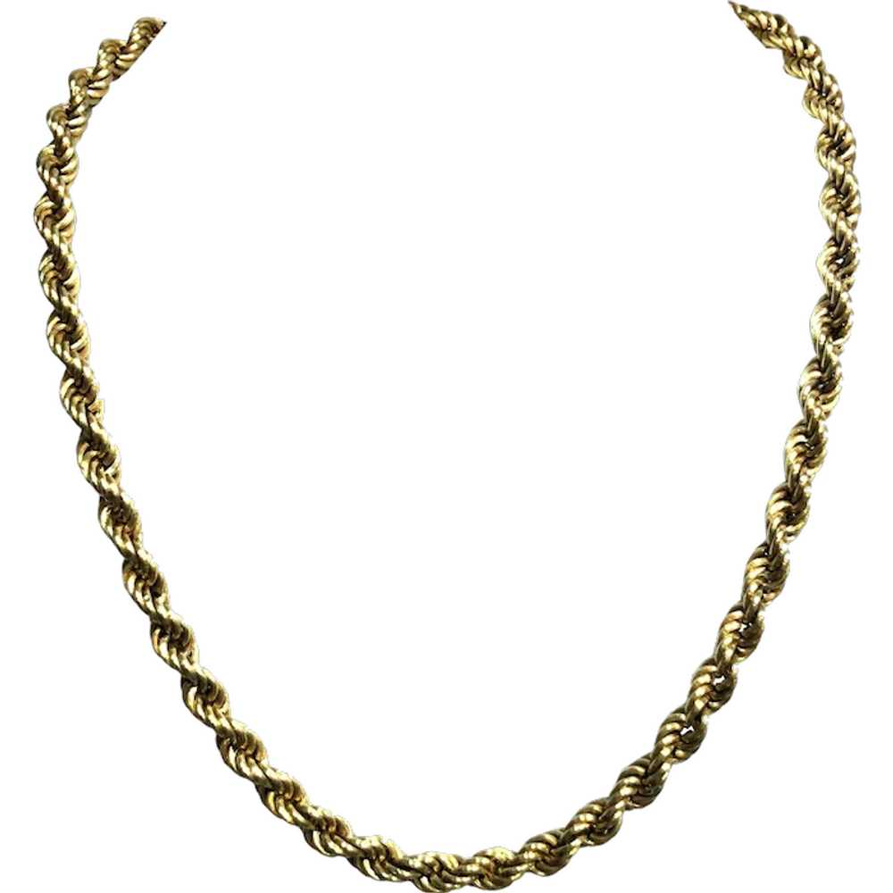 Victorian 14K Yellow Gold Chain - image 1