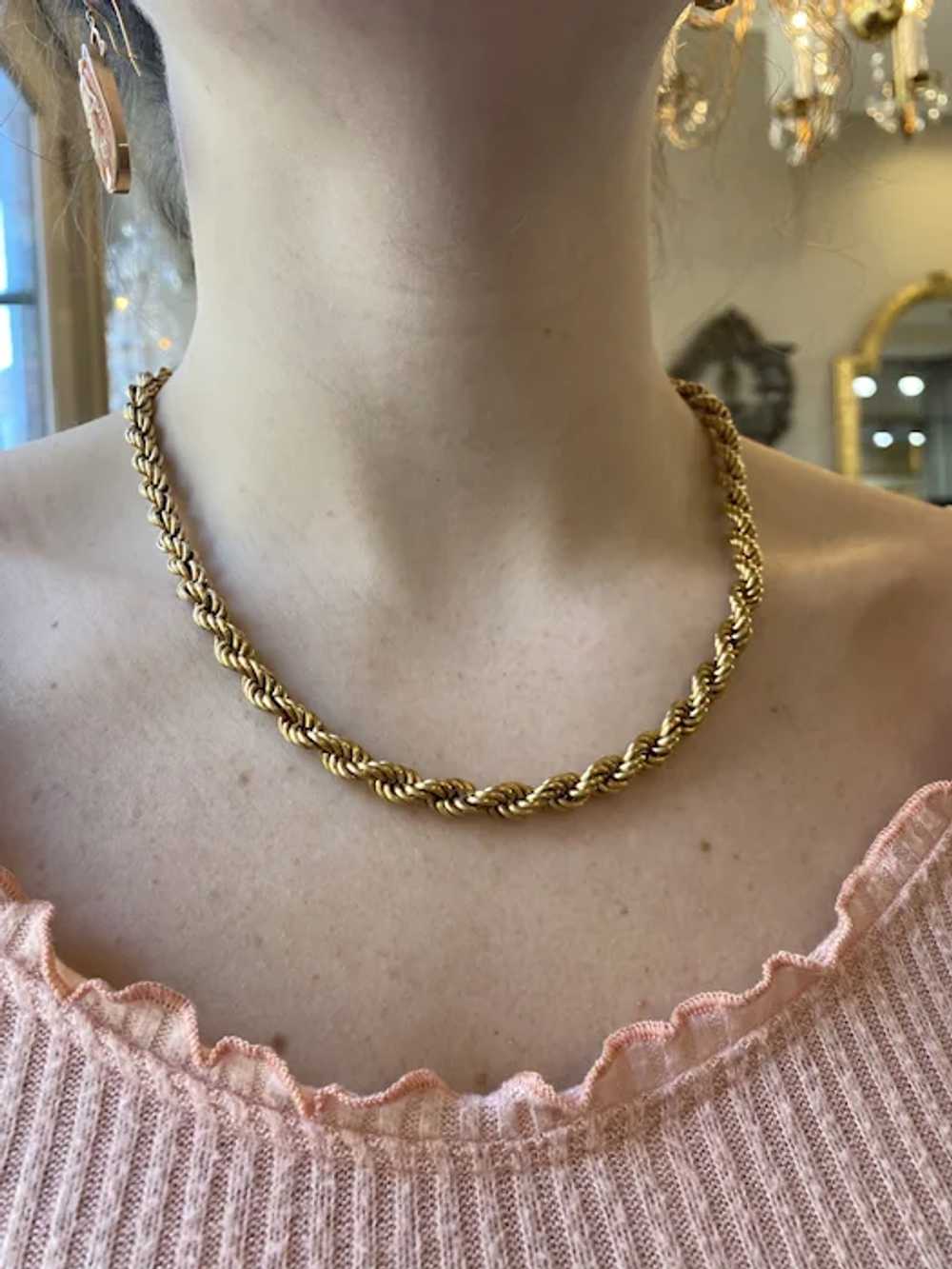 Victorian 14K Yellow Gold Chain - image 4