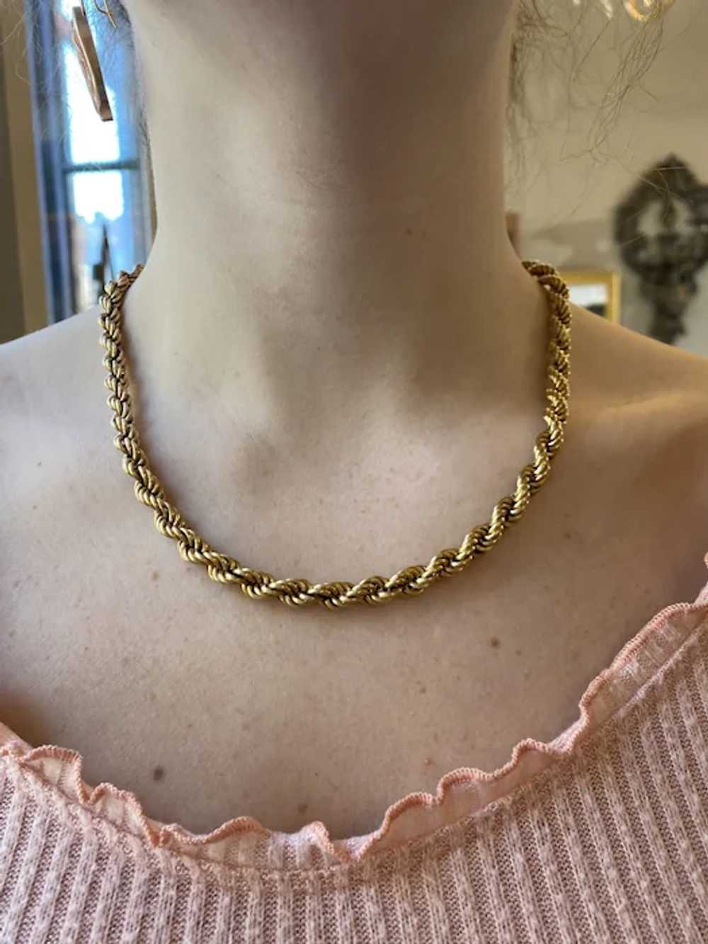 Victorian 14K Yellow Gold Chain - image 5