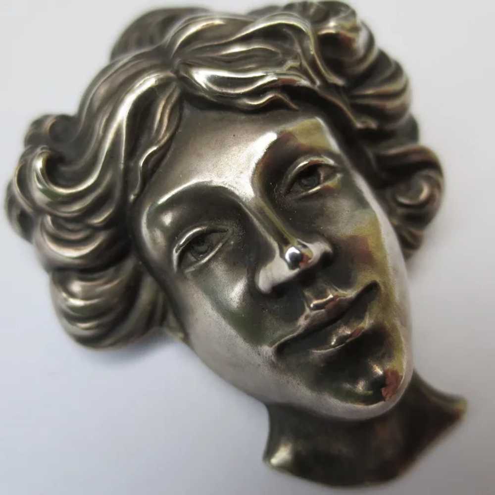 Antique Sterling Silver Gibson Girl Art Nouveau B… - image 2