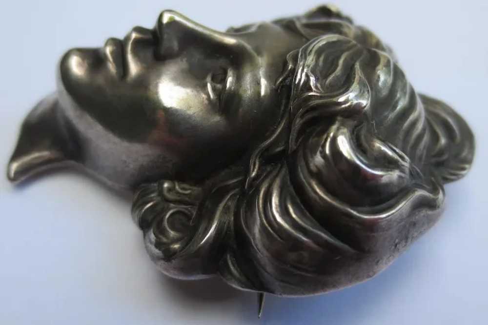 Antique Sterling Silver Gibson Girl Art Nouveau B… - image 4