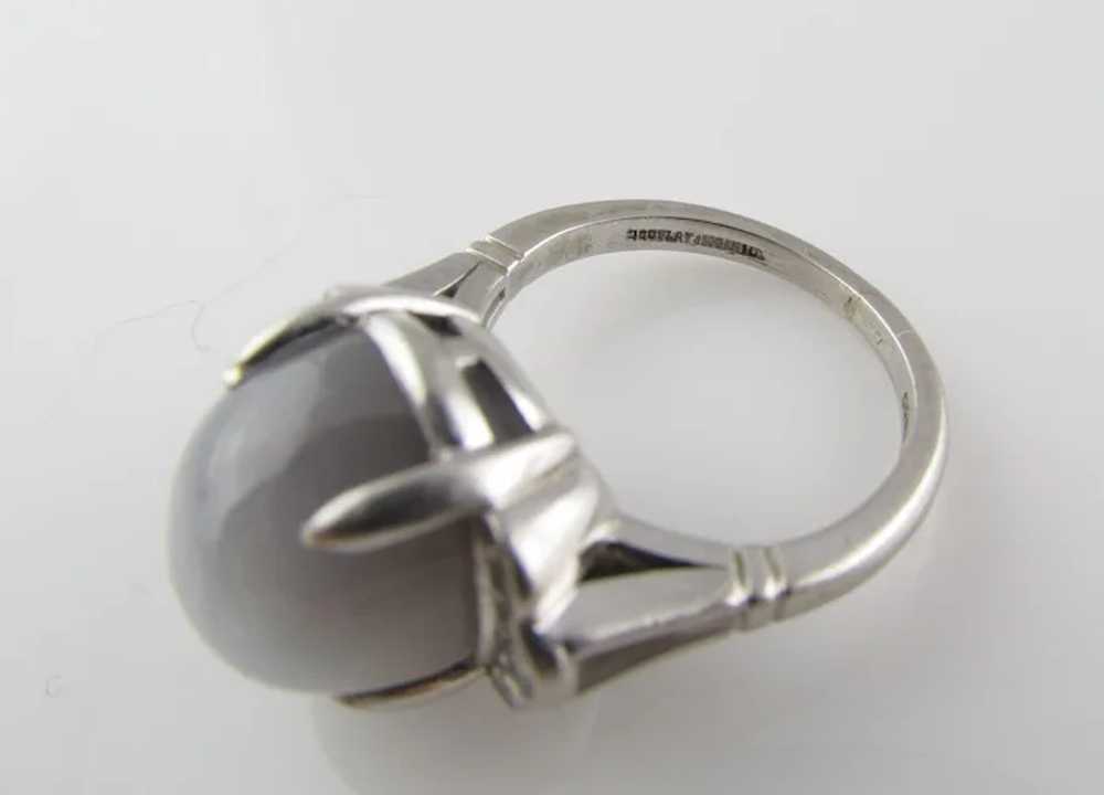Platinum Star Sapphire Ring, 18ct Sapphire, Ring … - image 5