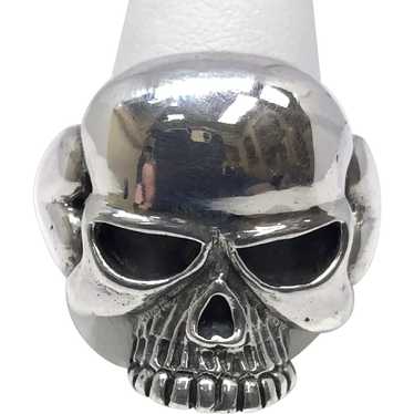 Heavy Skull Ring - Sterling Silver