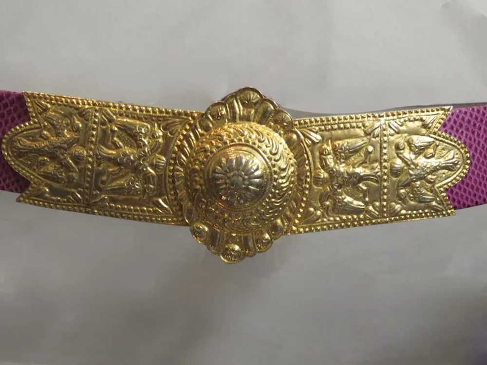 Vintage 1980s Judith Leiber Etruscan  Belt for Ma… - image 3