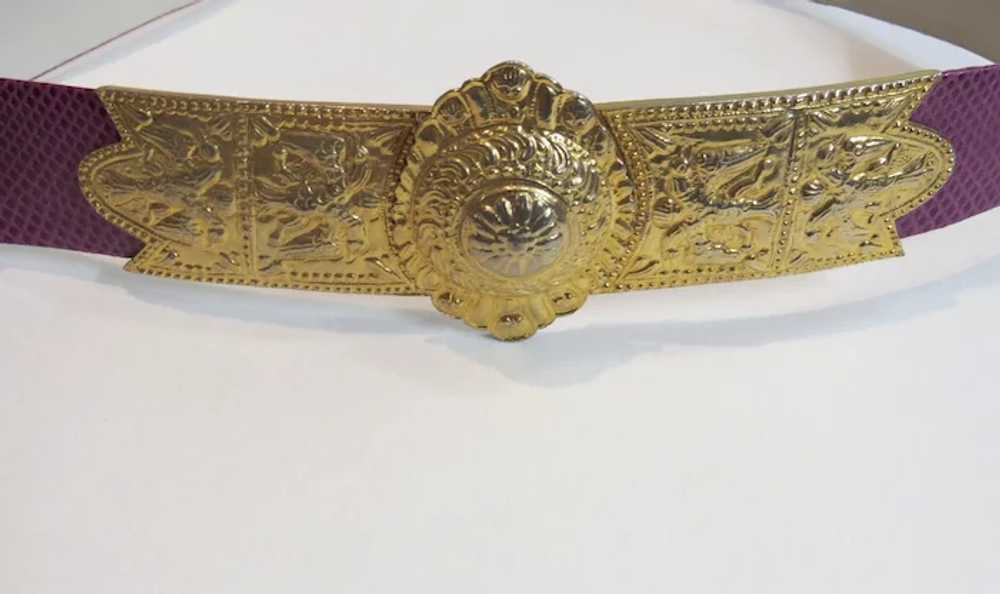 Vintage 1980s Judith Leiber Etruscan  Belt for Ma… - image 4