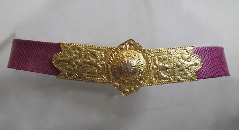 Vintage 1980s Judith Leiber Etruscan  Belt for Ma… - image 5