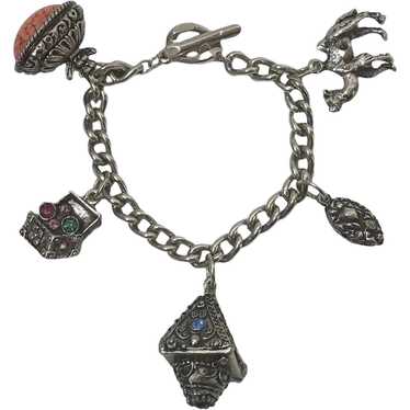 Etruscan Revival Charm Bracelet - image 1