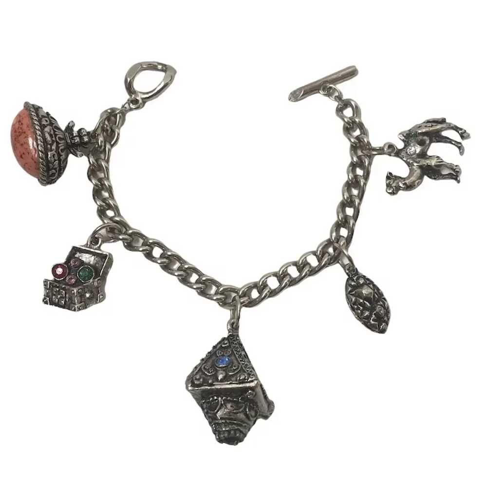 Etruscan Revival Charm Bracelet - image 3