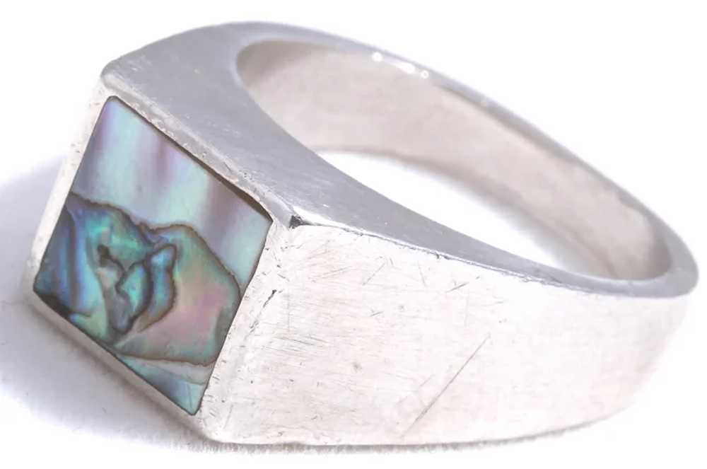 Arne Johansen Denmark  Sterling Silver Abalone Mi… - image 10