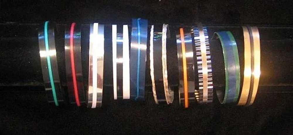 Anodized Aluminum Cuff Bracelets Thin - image 1