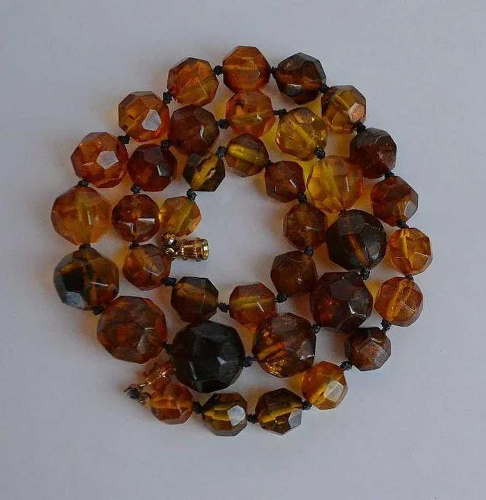 32 gr Art Deco hand faceted cut & knotted Genuine… - image 6