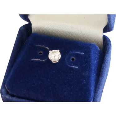 .49ct Round Sparkling Diamond Stud in 14K White Go