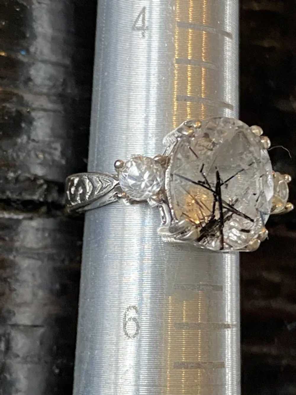 Rutilated Quartz Sterling Silver Ring - image 3