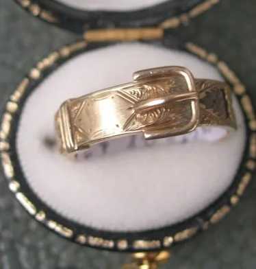 Victorian Buckle Ring, Hair - image 1