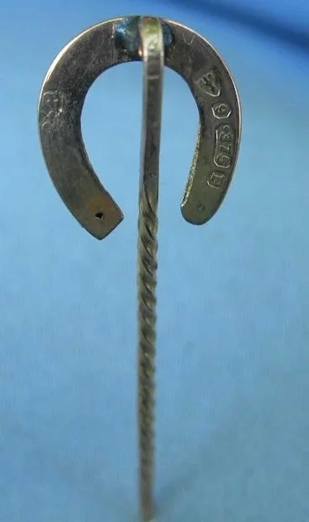 Horseshoe Stick Pin, 9 ct, Victorian - image 2