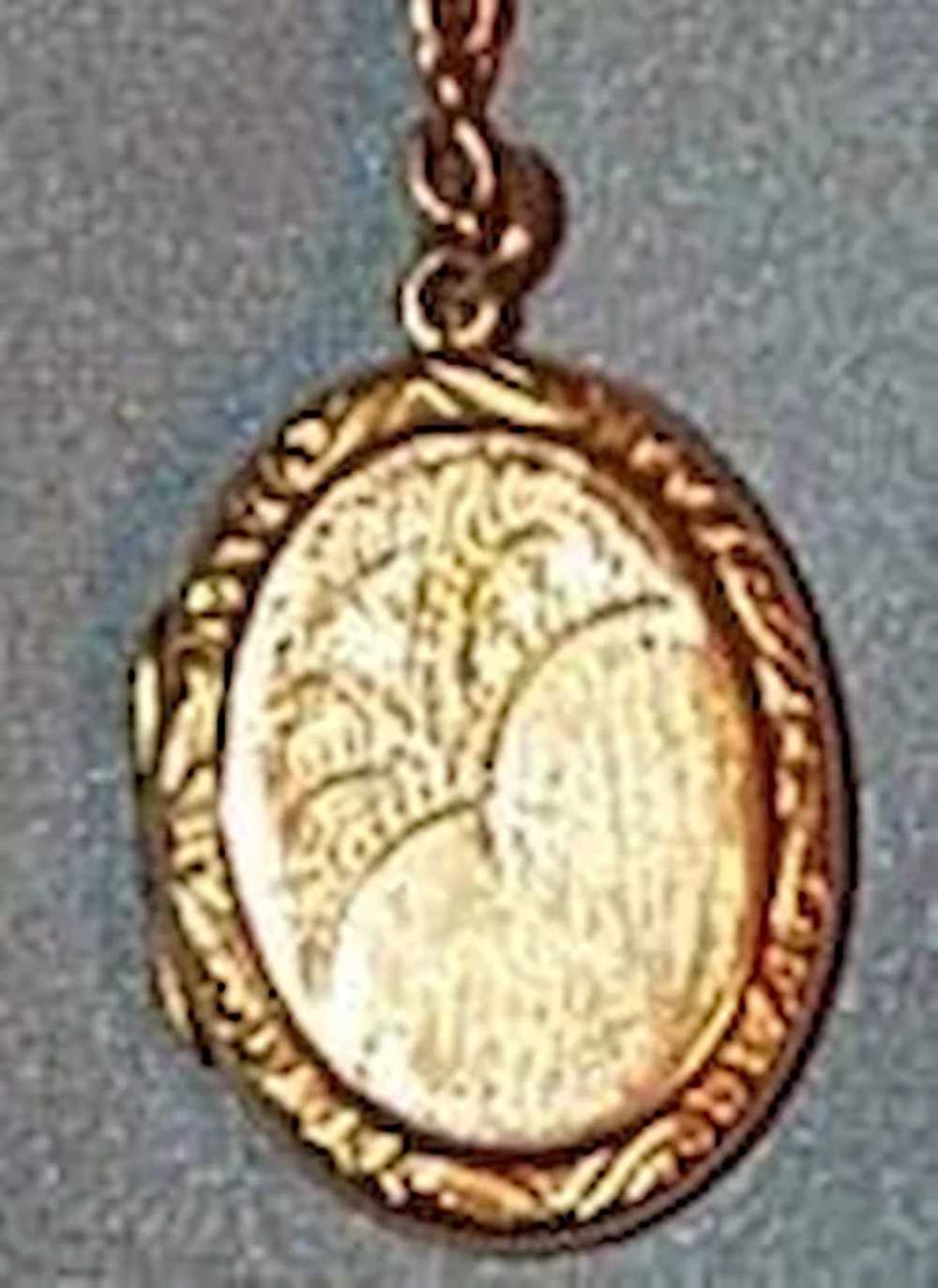 Victorian Locket, With Chain - image 2