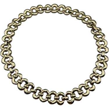 Vintage MONET Goldtone Choker Necklace - image 1