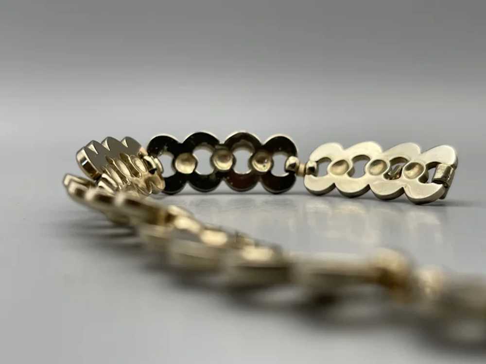 Vintage MONET Goldtone Choker Necklace - image 5