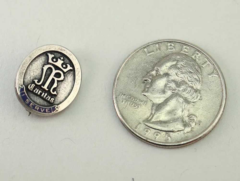 Dieges & Clust I Serve Sterling Silver Enamel Pin - image 2