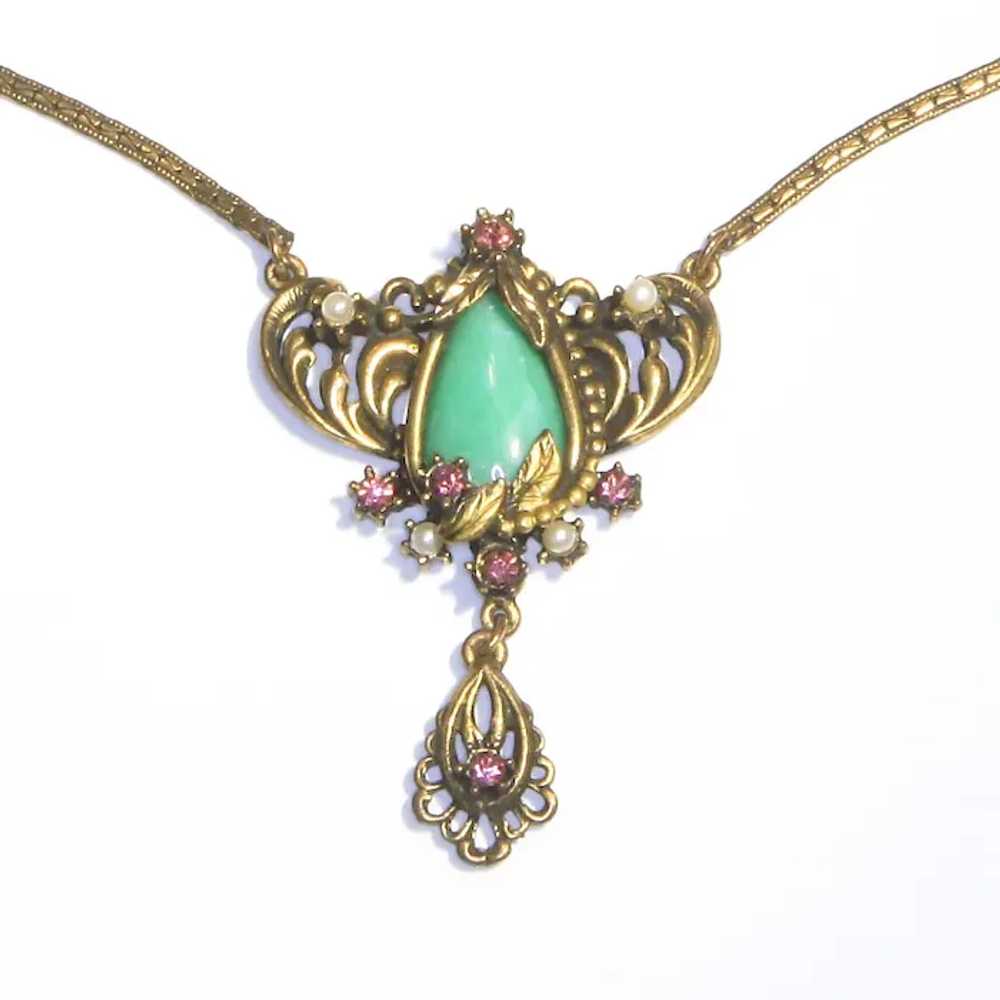 Selro Victorian Revival Necklace and Earrings – f… - image 2