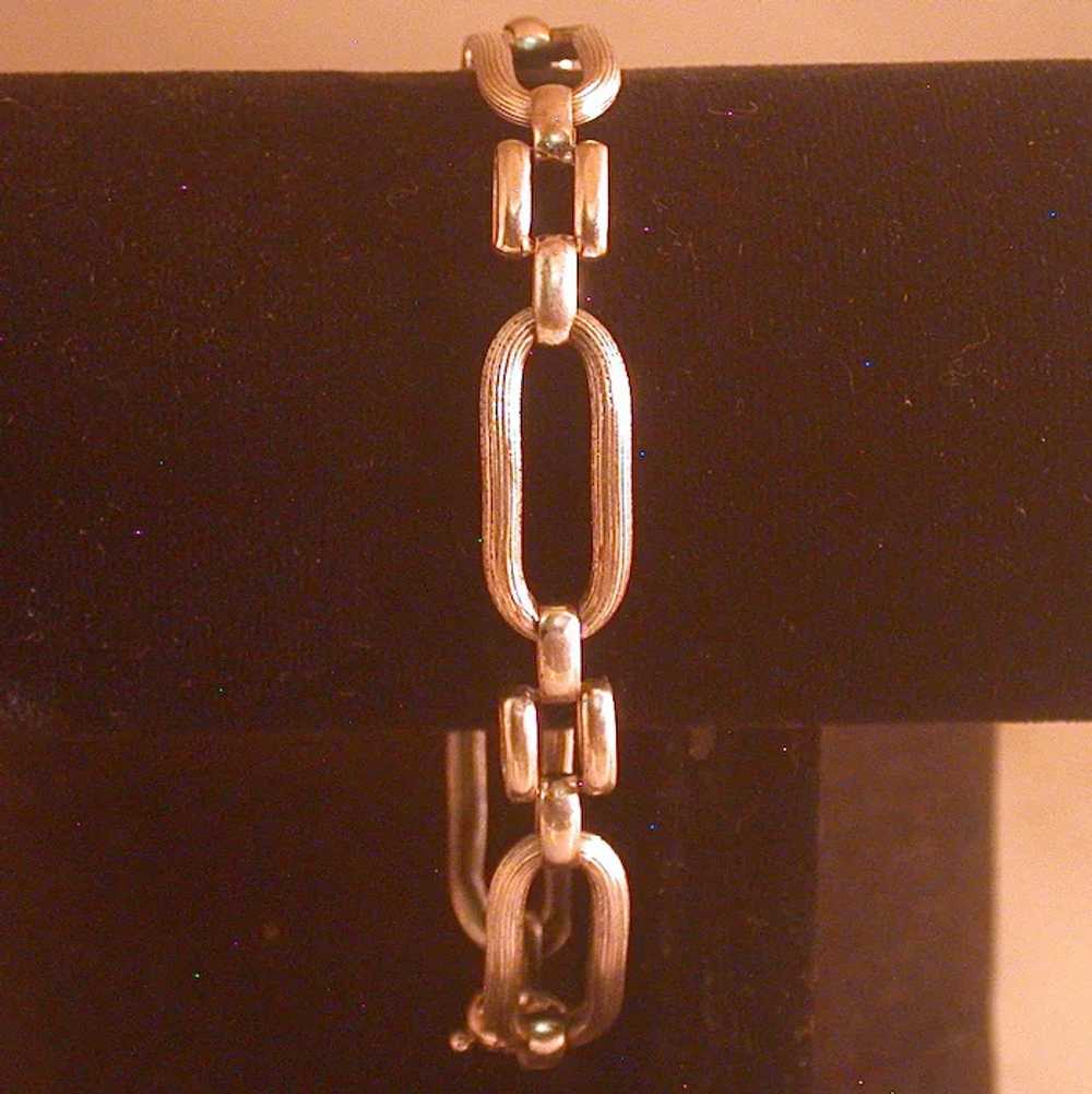 Sterling Silver Textured and High Polished Link B… - image 4