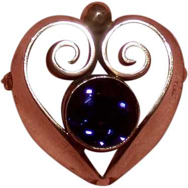 KALO Sterling Heart Pin/Pendant, Signed