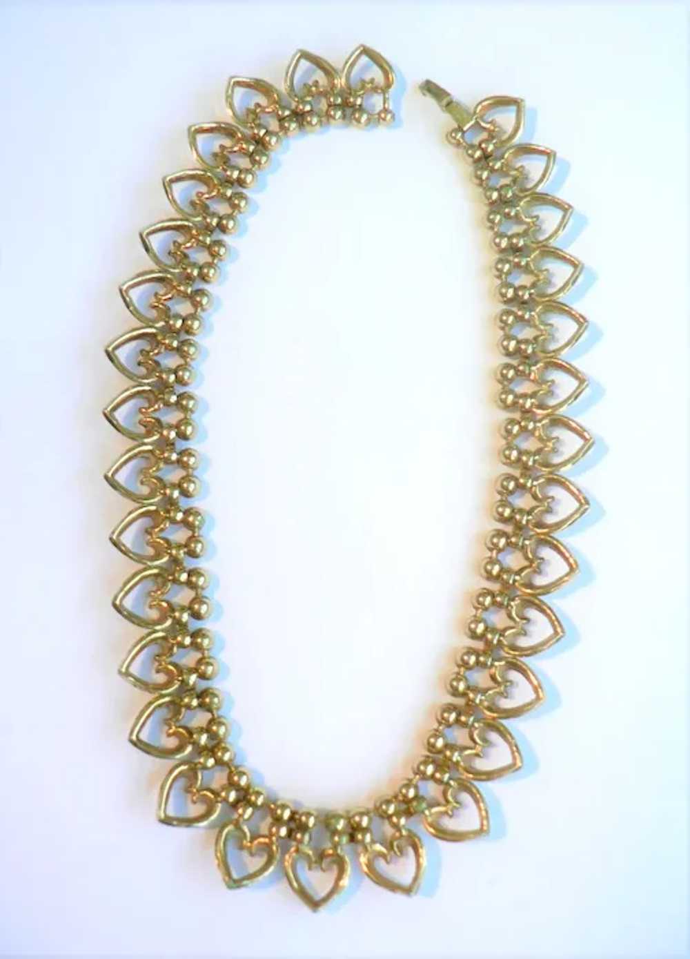 1940's Vintage Trifari Sweetheart Crystal Necklace - image 6