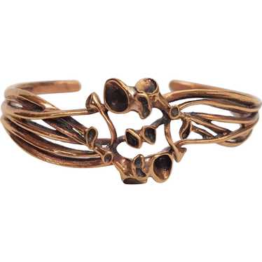 Hannu Ikonen - Reindeer Moss Bronze Cuff Bracelet… - image 1