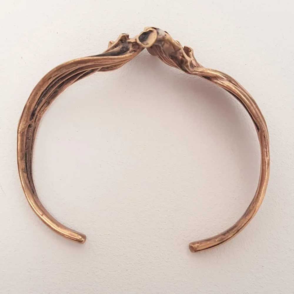 Hannu Ikonen - Reindeer Moss Bronze Cuff Bracelet… - image 3