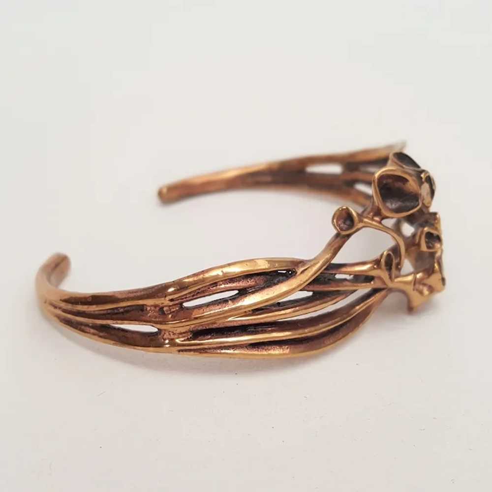 Hannu Ikonen - Reindeer Moss Bronze Cuff Bracelet… - image 4