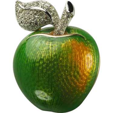 Authentic Swan Swarovski crystals and enamel gree… - image 1