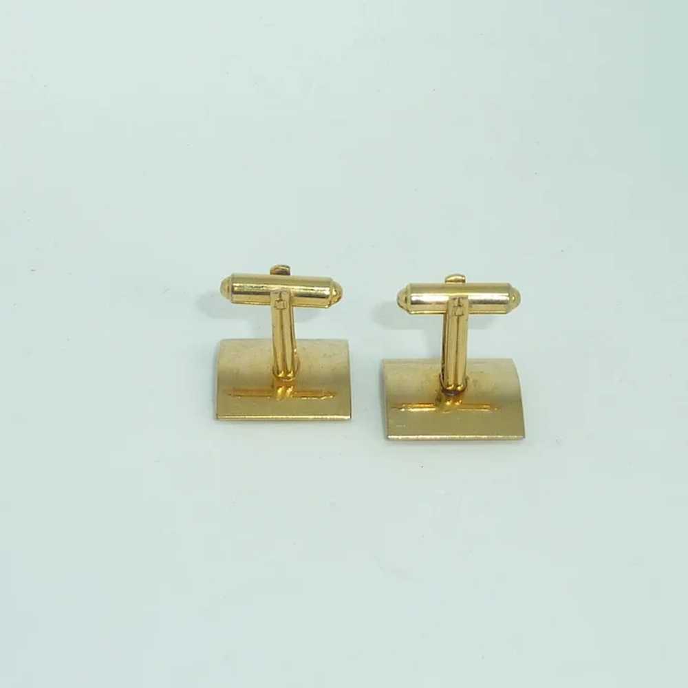 Gold Filled Square Speidel Cuff Links Cufflinks - image 3