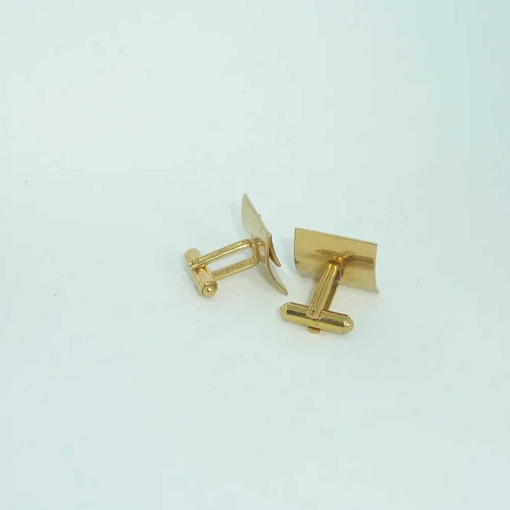 Gold Filled Square Speidel Cuff Links Cufflinks - image 4