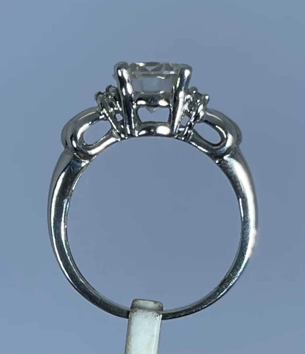 14k Moissanite & Diamonds Hand Crafted Ring - image 7