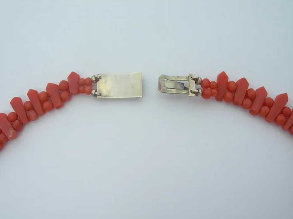 Antique Coral – Hand Cut Bead Necklace - Pickets … - image 9