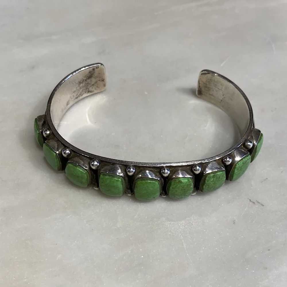 Green Gaspeite Bracelet - image 2