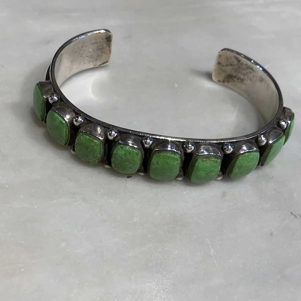 Green Gaspeite Bracelet - image 3