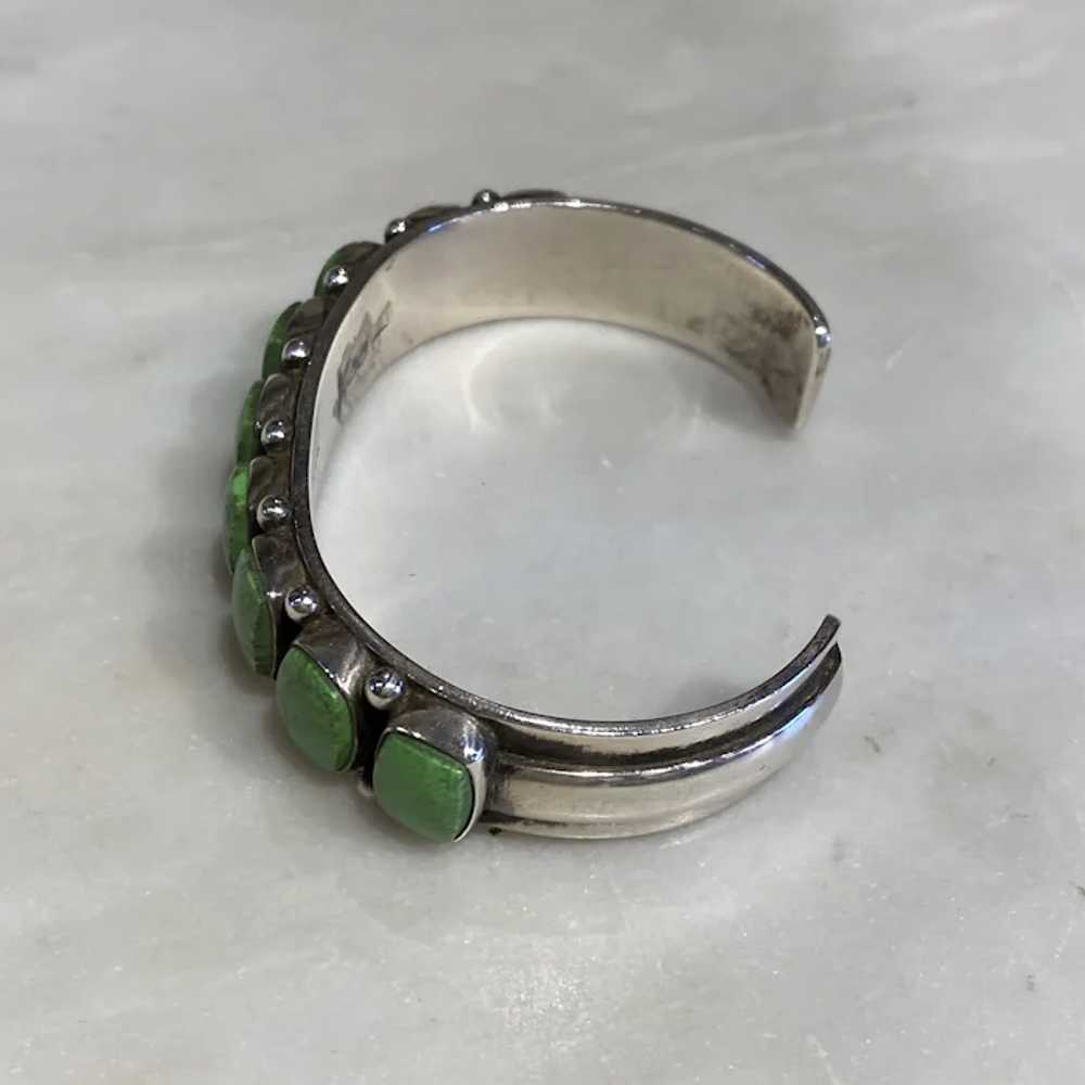 Green Gaspeite Bracelet - image 5